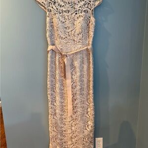 Adrianna Papell Cream Lace Dress